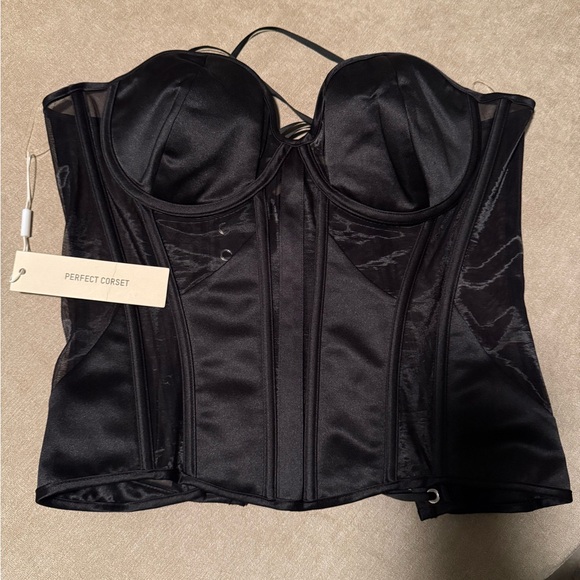 Perfect Corset Satin Bustier in Deep Purple - Picture 4 of 6